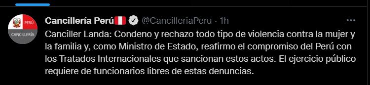 Twitter: @CancilleriaPeru